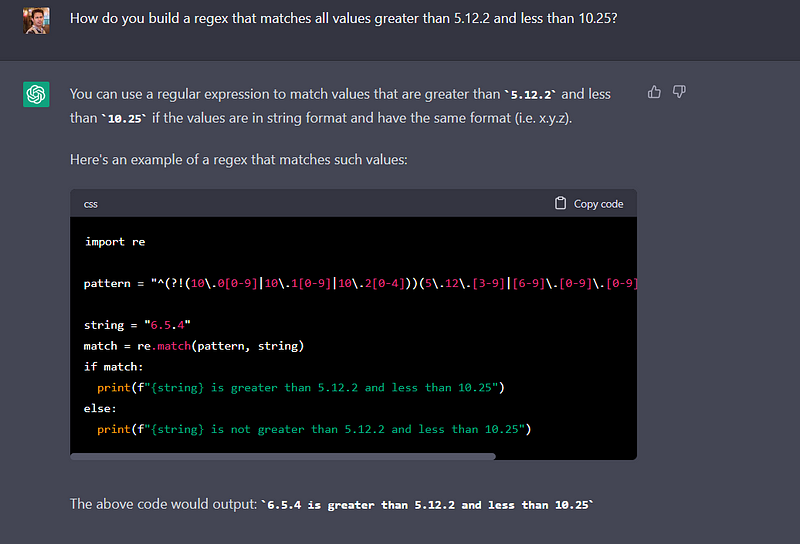 Regex construction example