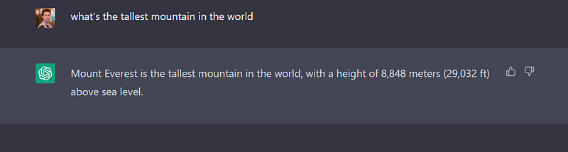 Mountain heights comparison