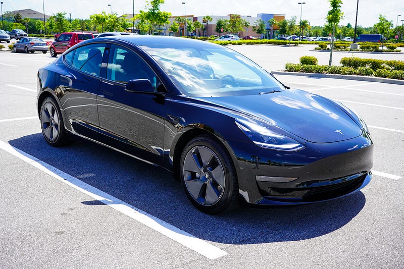 Tesla Model 3 interior showcasing spacious design