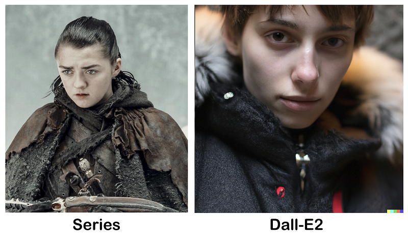 AI interpretation of Arya Stark