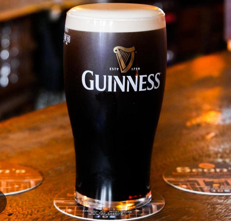 Guinness, the iconic Irish stout