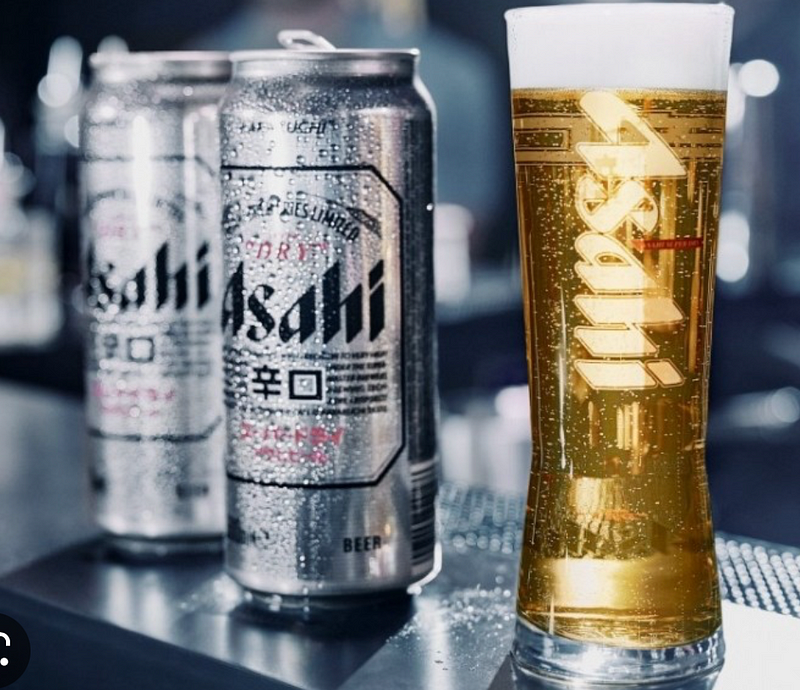 Asahi, a refreshing Japanese lager