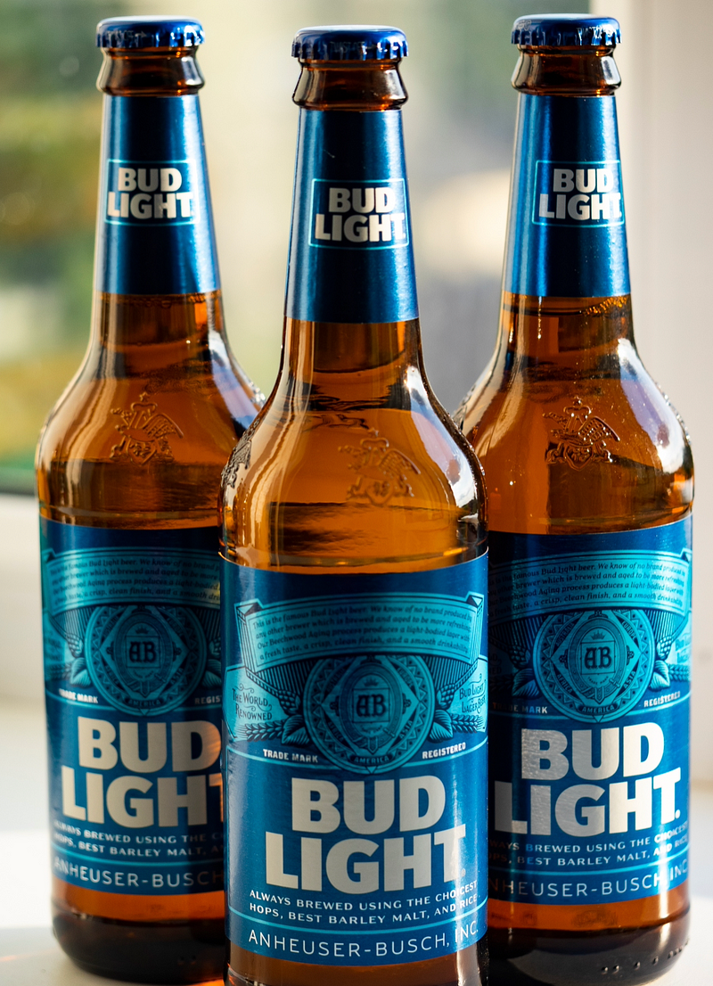 Bud Light, a light lager choice