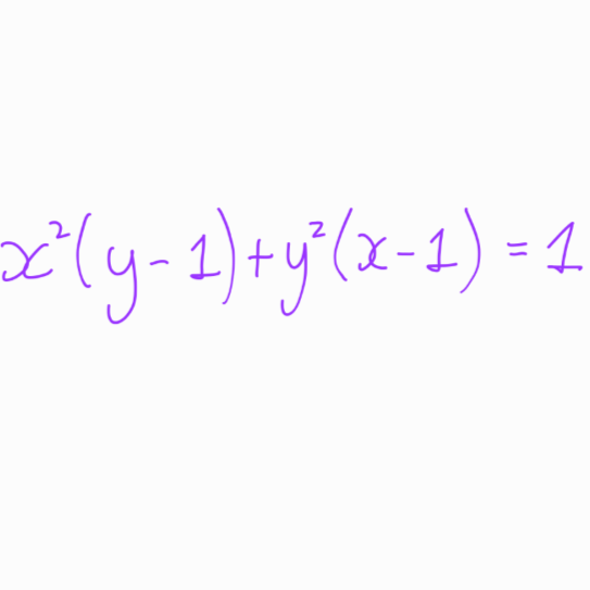 Mathematical equation from the Polish Olympiad