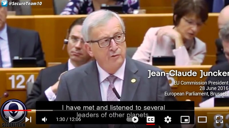 EU officials during Juncker's speech