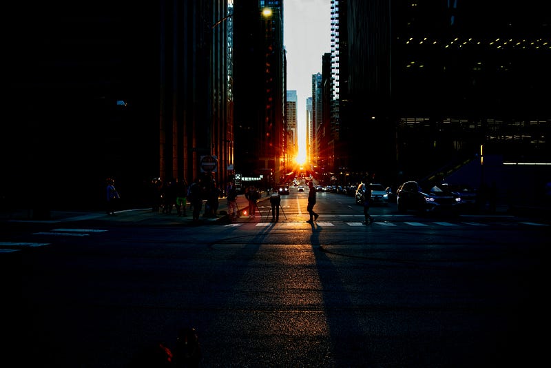 Chicagohenge during the equinox