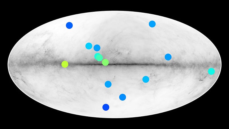 Visualization of gamma-ray sources possibly linked to antimatter stars