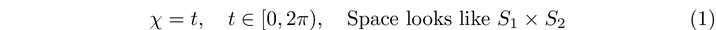 Visual representation of gauge transformation in time.