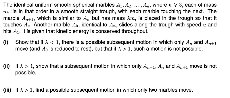 Momentum conservation equation