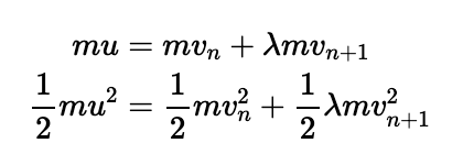 Simultaneous equations for heavier particle scenario