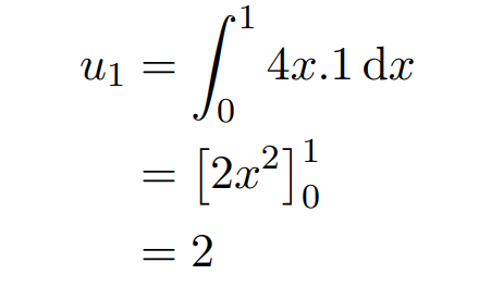 Calculation of u1 based on initial condition