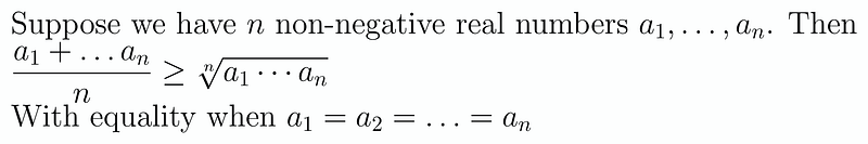 Example Problem Using AM-GM