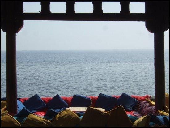 Relaxing beachside view in Dahab