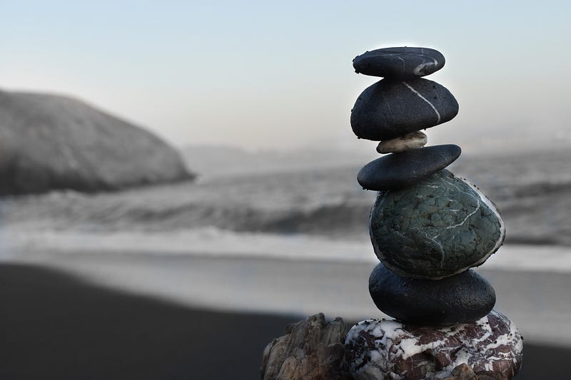 A serene landscape representing balance in life