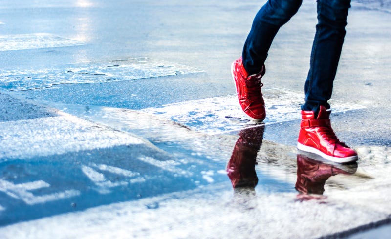 Colorful shoes symbolizing small daily changes