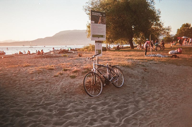 A serene biking path by the beach