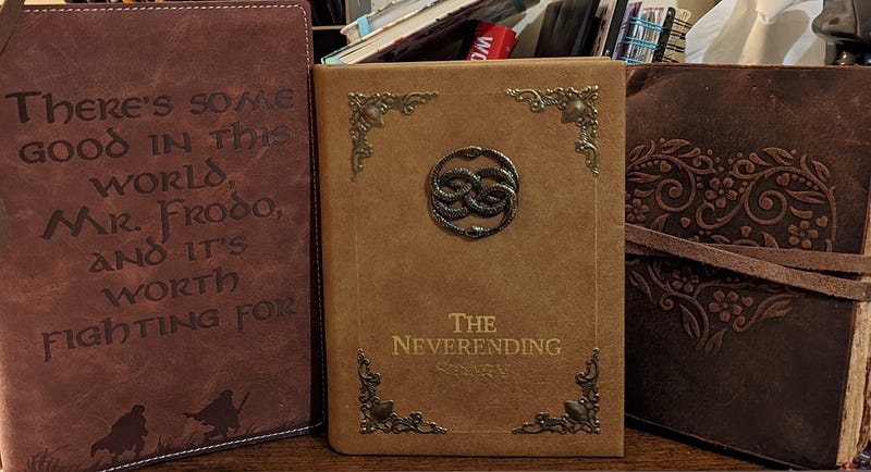 A collection of beautiful notebooks