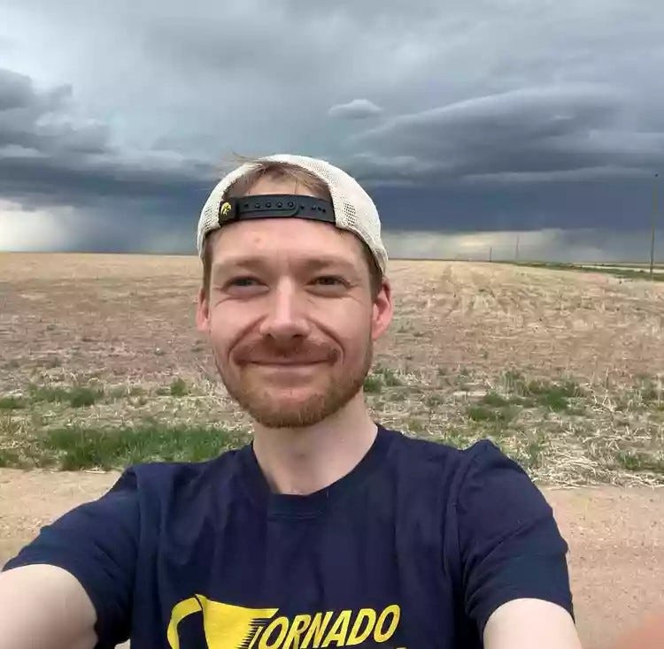 Jason Wood, a passionate storm chaser