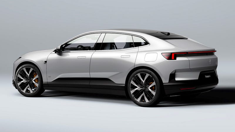 Polestar 4 Electric SUV showcasing its sleek design