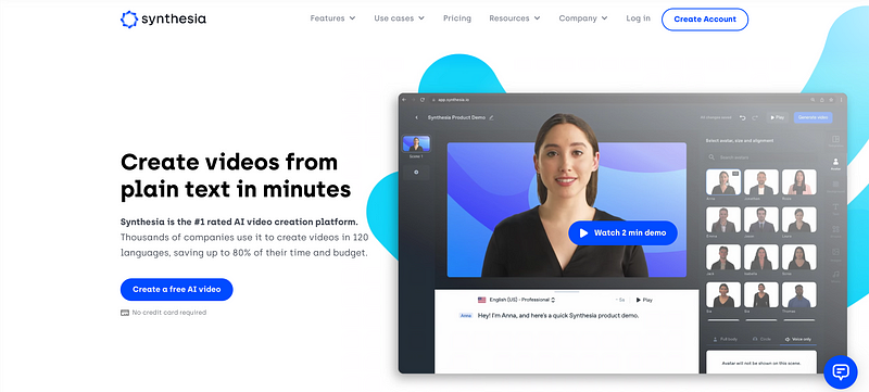 Effortless video creation with Synthesia