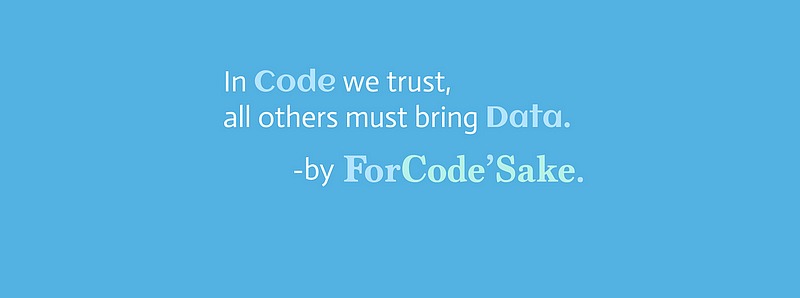 Follow ForCode’Sake for more content