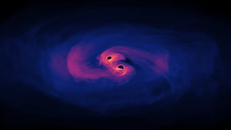 Visualization of black hole ejection from a galaxy