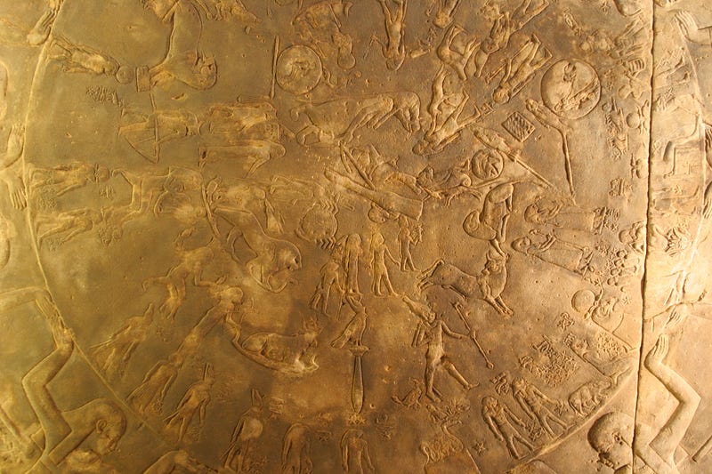 The Dendera Zodiac in the Louvre Museum