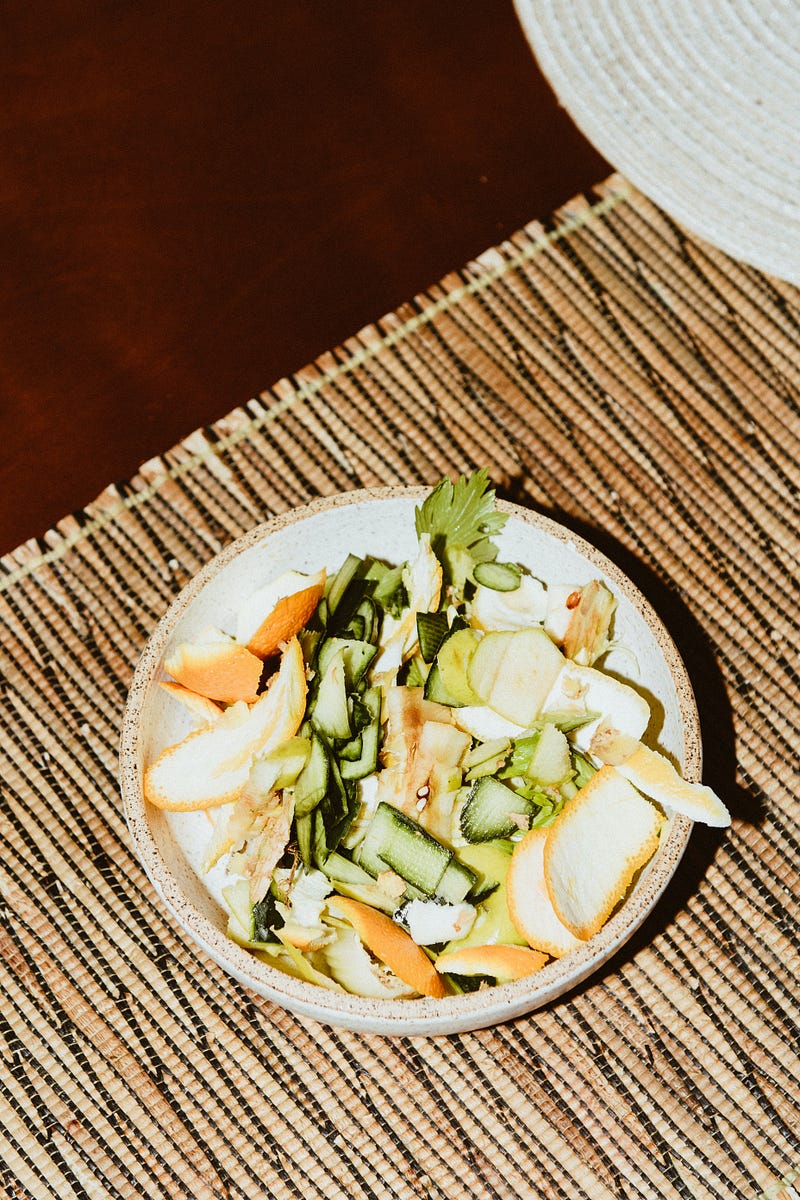 Composting worms enjoying a meal