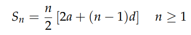 Closed Form of Arithmetic Sum