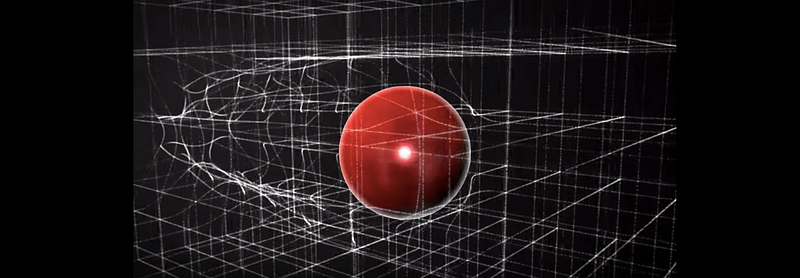 Higgs field phase transition illustration