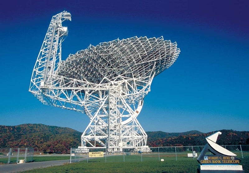 Green Bank Telescope utilized in Breakthrough Listen project