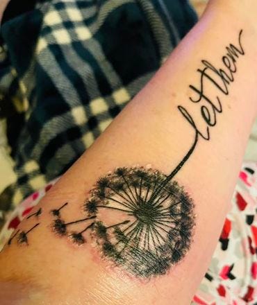 Inspirational 'Let Them' tattoo design